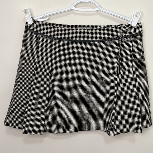 Tristan & Iseut Square Pattern Mini Sides Pleated Skirt Size 12 - Picture 5 of 16